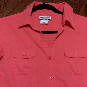 Columbia omni-shade coral long sleeve shirt